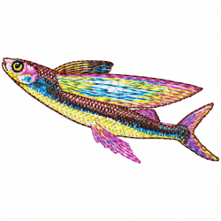 Fishes Embroidery Design 5
